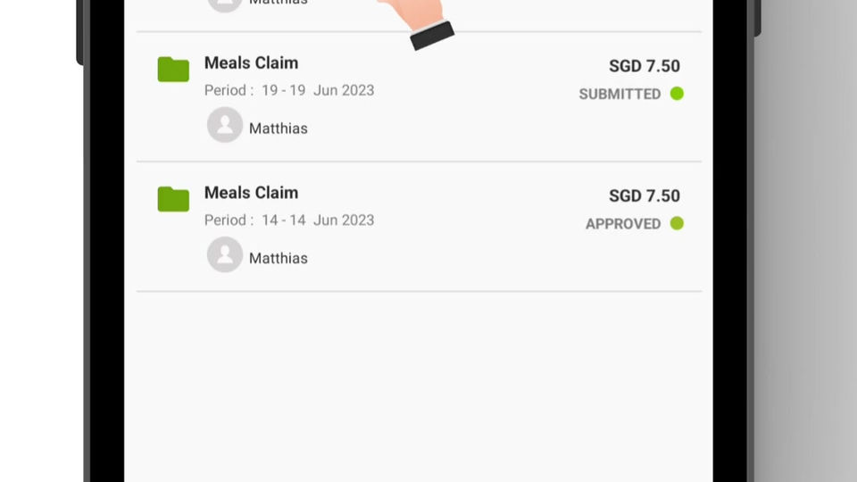 Approving Claim (Mobile App)
